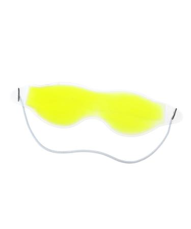 Housoutil Blindfold Sticker Eyepatch Ice Eye Mask Cold Eye Patch Eye Pads Cold Silicone Eye Patches Blindfolds Eye Masks Cold Compress Eye Mask Eye Stickers Reusable Cool Gel medium Yellow