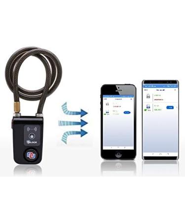 Nulock Smart Bike Lock Bluetooth APP Controlled 110db Alarm 47 Braided Steel Anti-Theft Motorcycle Lock IP44 Splash-Proof for Scooter/Stroller/Gate - Buy Online on GoSupps.com