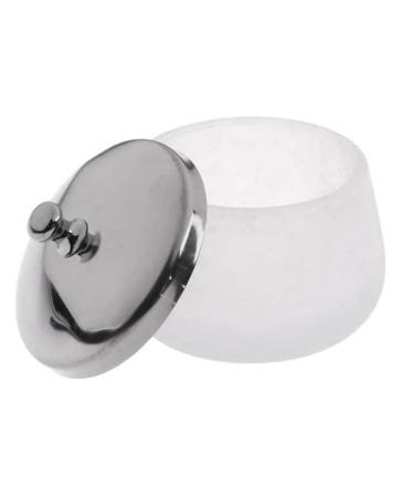 ERINGOGO 1pi ce Frosted Cup Pour D maquillage Avec Couvercle Tasse Ronde Pour Nettoyage De Blanc
