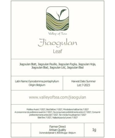 Jiagulan Jiaogulan Tea Organic Jiaogulan Plant Gynostemma Tea Organic Gynostemma Organic Gynostemma Pentaphyllum Tea - Buy Online on GoSupps.com