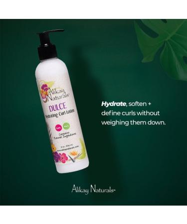 Alikay Naturals Dulce Hydrating Curl Lotion - Natural Kokum Butter Silk Amino Acid & Argan Oil | 16 oz - Perfect for Hydrated Curls | Fast International Shipping - Buy Online on GoSupps.com