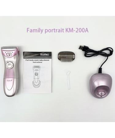 Buy Portable IPX4 Waterproof Women's Electric Razor - Painless Hair Removal for Face Body Legs & Bikini Zone - Purple - Buy Online on GoSupps.com
