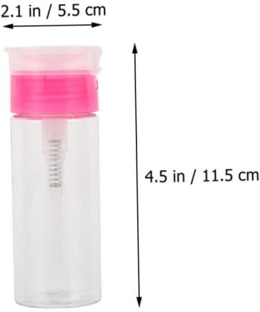 FRCOLOR 1 Set manicure press empty bottle empty lockable pump bottle lint wipes for nails cleaner bottle lint nail wipes pump wipes water dispenser portable travel plastic - Buy Online on GoSupps.com