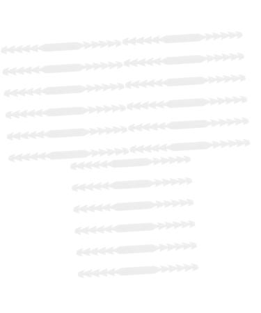 Gatuida Coat Hanger Hooks 60 Pieces Mask Hooks White Cartoon Elastic Cord PP Protective Mask