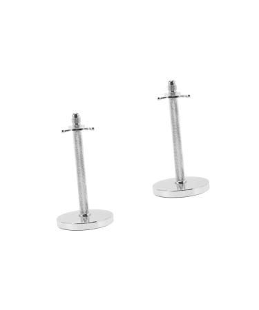 Minkissy 2 pieces of toothbrush metal shaving and worktop storage brushes space gifts base accessories razor protective hair cutter travel stand make-up men shave as shown