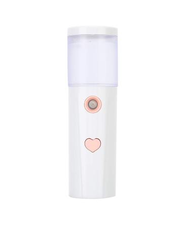 Face USB Rechargeable Face Hydration Sprayer Portable for Skin Hydration Skin Care (White)