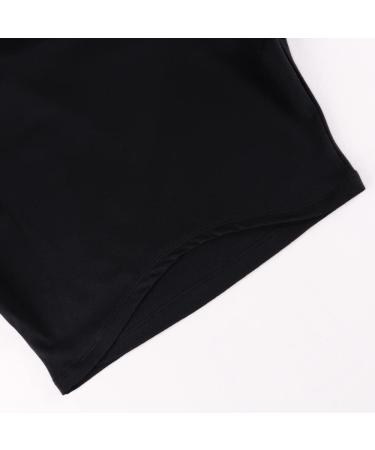 Women's Compression Running Crop Top | Short Sleeve Fitness T-Shirt - Medium Black - Buy Online on GoSupps.com