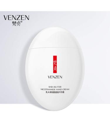 VENZEN Shea Butter Hand Cream | Natural Nicotinamide Moisturizer for Dry Skin | Protective & Refreshing | International Shipping - Buy Online on GoSupps.com