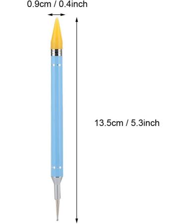 Candy Color Nail Dotting Pen Double-Ended Manicure Tool for Painting Drawing and Picking Rhinestones Lightweight and Durable (Blue) - Buy Online on GoSupps.com