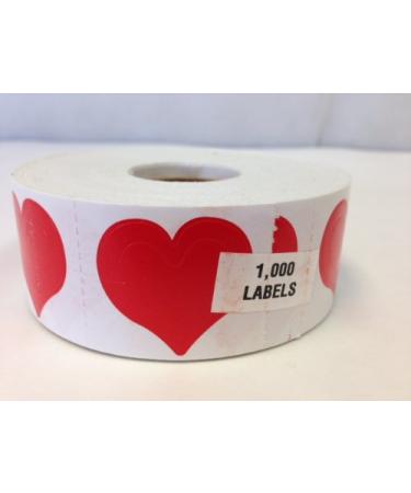Perforated 3 Part Heart Tanning Stickers Roll of 1000#