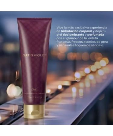 L'Bel Satin Violet Fragance body cream/Crema perfumada corporal 130 ml / 4.4 fl.oz. - Buy Online on GoSupps.com