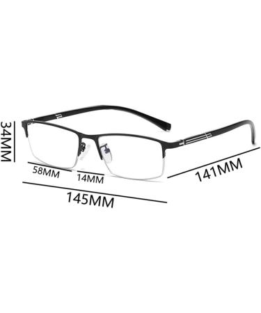 Dibako Photochrome Multifocal Reading Glasses - Unisex Anti Blue Light Half Frame (+1.00) - International Shipping Available - Buy Online on GoSupps.com