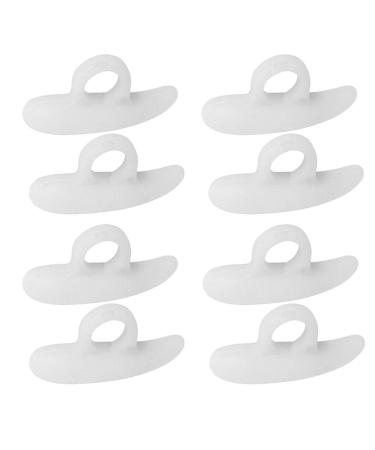 4 Pairs Gel Hammer Toe Crest Cushions Toe Crest Pad Straightener and Corrector for Curled Curved Overlapping Clubbed Claw and Mallet Toes Curling Relief