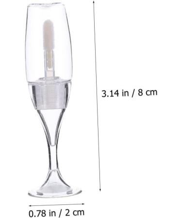  Ipetboom Ipetboom 10 Pieces Empty Boxwood Wine Glass Lip Glaze Refillable Lip Balm Lipstick Holder Lip Balm Containers Lipstick Packaging Clear Lip Gloss Lip Gloss DIY Tubes - Buy Online on GoSupps.com