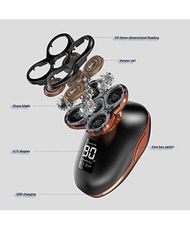 Head Shavers for Bald Men - Rechargeable Electric Shaver & Grooming Kit with LCD Display Trimmer & Facial Brush - International Shipping Available - Buy Online on GoSupps.com