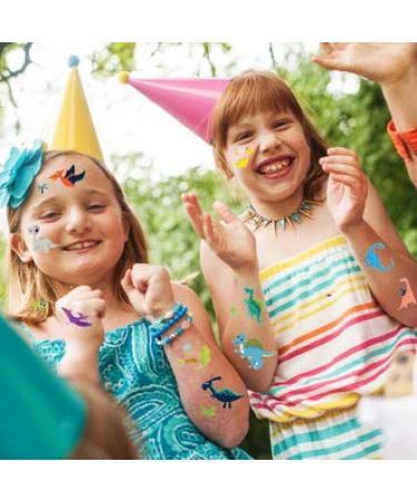 DmHirmg Dinosaur Temporary Tattoos for Kids - 109PCS Waterproof Fake Tattoo Stickers | Boys Girls Birthday Party Favors - Buy Online on GoSupps.com