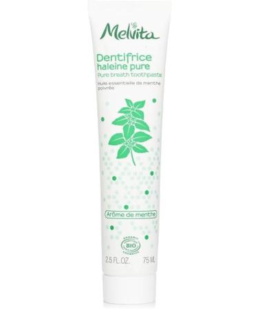 Melvita Natural toothpaste for optimal oral hygiene long-lasting mint freshness environmentally friendly fights dental plaque daily use 75 ml - Buy Online on GoSupps.com