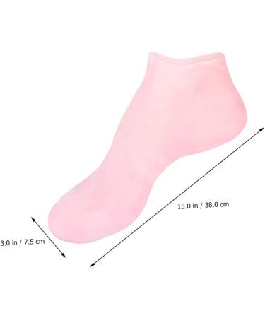 DOITOOL 3 Pairs Sock Feet Moisturizing Protective Spa Stocking Foot Silicone Sole Hard Spa Soften Skin Repair Women s Pads Heel Moisturizer High Sebs Miss Essential Oil Pink Lotion - Buy Online on GoSupps.com