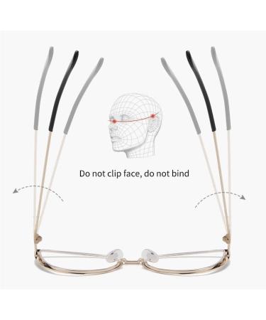 Buy Blue Light Blocking Cat-Eye Reading Glasses | Fatigue Relief Oversized Eyewear +0.00 Red-Golden | International Shipping Available - Buy Online on GoSupps.com