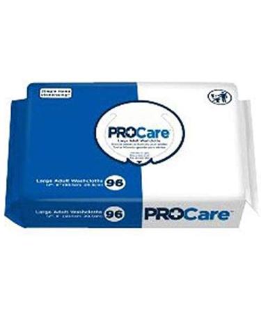 ProCare Personal Wipes - 96 Wet Wipes - Adult Disposable Washcloth Large - 8x12 inches (1 Pack of 96)