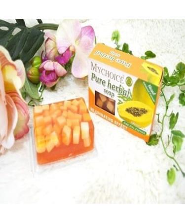 My Choice Pure Herbal Soap 4 in 1 Fruity Papaya Soap - 100g Thailand | Natural Skincare & International Shipping - Buy Online on GoSupps.com
