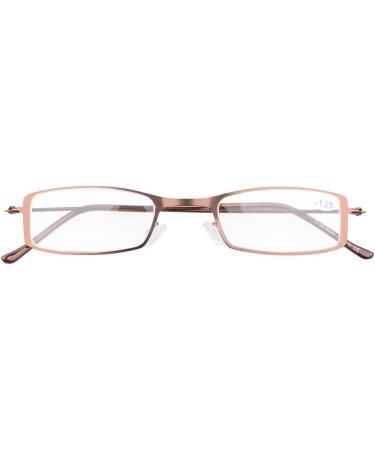 Eyekepper 3pcs Stainless Steel Half Eye Reading Glasses +2.5 | Stylish & Comfortable Readers for All Ages - Buy Online on GoSupps.com