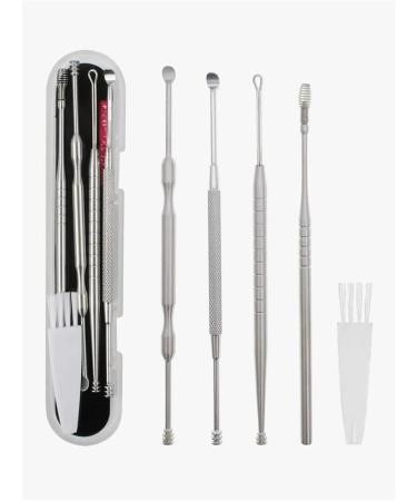 Portable Ear Cleaner Stainless Steel Ear Spoon Set Stainless Steel Ear Wax Remover Reusable Stainless Steel Ear Wax Remover Set Ear Wax Easily Removed Ideal for Personal and Home Use Silver - Buy Online on GoSupps.com