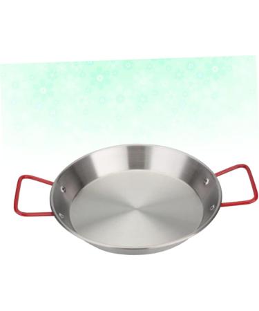 Alipis 2pcs Non-Stick Paella Pan Baking Dish with Lid Stainless Steel Skillet Frying Pan with Egg Pasta Kitchen Gadget Chinese Wok Pan Steel Cook Pan Mini Wok Fried Chicken Plate Outdoor 20*16CMx2pcs Silverx2pcs - Buy Online on GoSupps.com