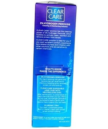 Clear Care 12 oz Cleaning and Disinfecting Solution - Fast-acting Formula - Buy Online on GoSupps.com