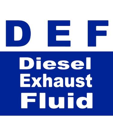 DEF Diesel Exhaust Fluid Sticker (bio Solution nox Fuel) (3 x 3 inch)