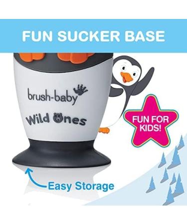 Brush-Baby WildOnes Kids Electric Toothbrush Penguin | Rechargeable | 3 Brush Heads | USB Charging | Ages 0-10 - Buy Online on GoSupps.com