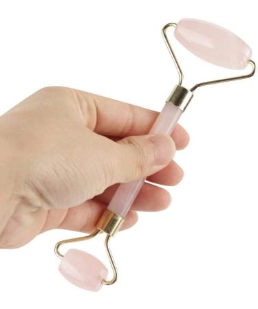 Putova Stay Healthy Massage Roller & Jaderoller Set | Double-Head Rose Quartz Facial Massage Tool for Glowing Skin - International Shipping Available - Buy Online on GoSupps.com