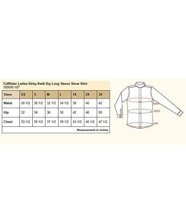 TuffRider Women's Kirby Kwik Dry Long Sleeve Show Shirt - Medium White/White - Buy Online on GoSupps.com