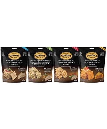 Sonoma Creamery Savory Seed Cheese Crisps 12 Count of 50g 600 g (Pack of 1) - Buy Online on GoSupps.com