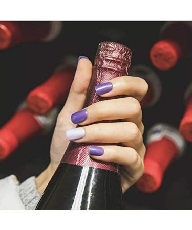 Kiss imPress Purple Press-On Manicure with Light Pink Accent Nails - Bright as a Feather | 60660 - Buy Online on GoSupps.com