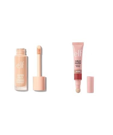 e.l.f. Halo Glow Liquid Filter Complexion Booster For A Glowing Soft-Focus Look & Halo Glow Blush Beauty Wand Liquid Blush Wand For Radiant Flushed Cheeks Infused With Squalane