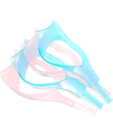 U-K 3in1 Mascara Shield Guard Eyelash Brush Curler Guide Applicator Comb Makeup Tool Random Color - Buy Online on GoSupps.com