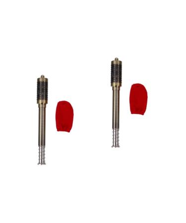 Tovinanna 2 sets Moxa-stick burner for Moxa sticks Moxibusca stick cone holders Moxa copper stick holder for moxibusion cone massage crowd pure copper handheld cone roll 32x4.2cmx2PCs such as shown