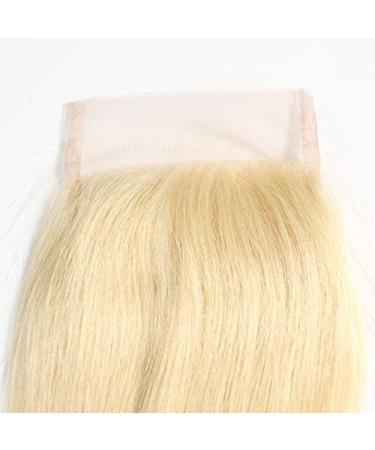 SeraphicWig 10" Silky Straight Brazilian Virgin Human Hair Lace Closure Colour #613 Light Blonde Swiss Lace Free Part Hair Weft With Baby Hair 10 inch - Buy Online on GoSupps.com