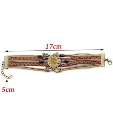 Yeory Multilayer Bracelet Leather Wrist Cuff Bangles Women Wrap Bracelets Bracelets for Women Multi-Layer Bracelet for Men - Buy Online on GoSupps.com