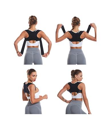 Posture Correction Shoulder Strap Support Belt Men Women Back Posture Corrector Adjustable Therapy Lumbar Brace Spine (Color : Blue Size : Medium) vision Blue M - Buy Online on GoSupps.com