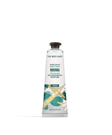 The Body Shop Moringa Hand Cream   Floral Fragrance  On-the-Go Hydration & Protection   1.0 oz Moringa 1 Fl Oz (Pack of 1)