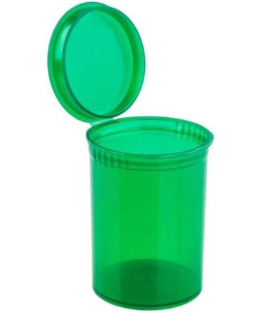 Multi-Use Airtight Pill Bottles 30 Dram - 12 Pack Green Translucent Organizers for Supplements & Vitamins - Buy Online on GoSupps.com