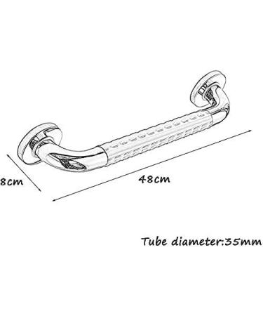 Shower Grab Bar Stainless Steel Bathroom Grab Bar Handle Shower Balance Bar Safety Hand Rail Support Handicap erly Senior Assist Handl - Buy Online on GoSupps.com