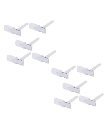 Fomiyes 75 pc disposal skin knife razor shaving hair removal slipproof razor measurement measuringer stucco pedicure once tool razor body hair cutter foot leather knife affi man white