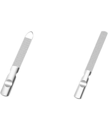 Dajidafu Nail File Home Simple Universal Adults Small Sanding Strip Stainless Steel Double Sided Nails Art Pedicure Rasp Tool Type 1 - Buy Online on GoSupps.com