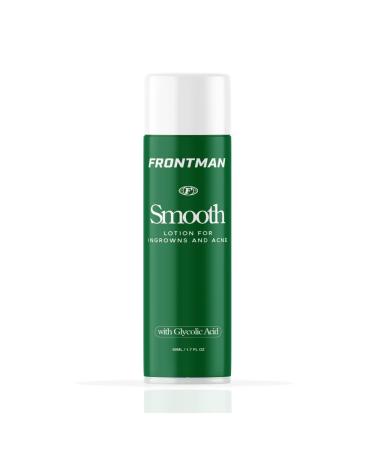 FRONTMAN Smooth - Glycolic Acid Ingrown Hair Treatment & Prevention for Men  Razor Bumps  and Razor Burn with Aloe Vera 1.7 Fl Oz