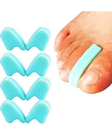 Mcvcoyh Foam Toe Spacer 3-Layer Toe Separator Bunion Corrector- 8 Pieces for Relieving Bunions Pain(Soft and Lightweight Version) Aligning Overlapping Toes and Separating in Toes
