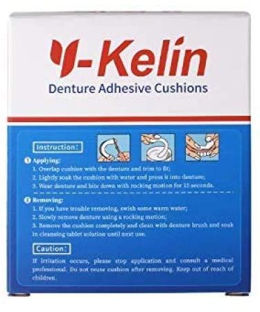 Y-Kelin Lower Denture Adhesive Cushion 60 Pads (30 Pads Strip, Pack of 2) - Secure Fit and Comfortable Wear - Buy Online on GoSupps.com