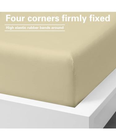 FLXXIE Queen Fitted Sheet Only - Bottom Sheet - Microfiber Deep Pocket Fitted Sheet - Soft and Wrinkle  Fade  Shrinkage Resistant Fitted Bed Sheet - Buy Online on GoSupps.com